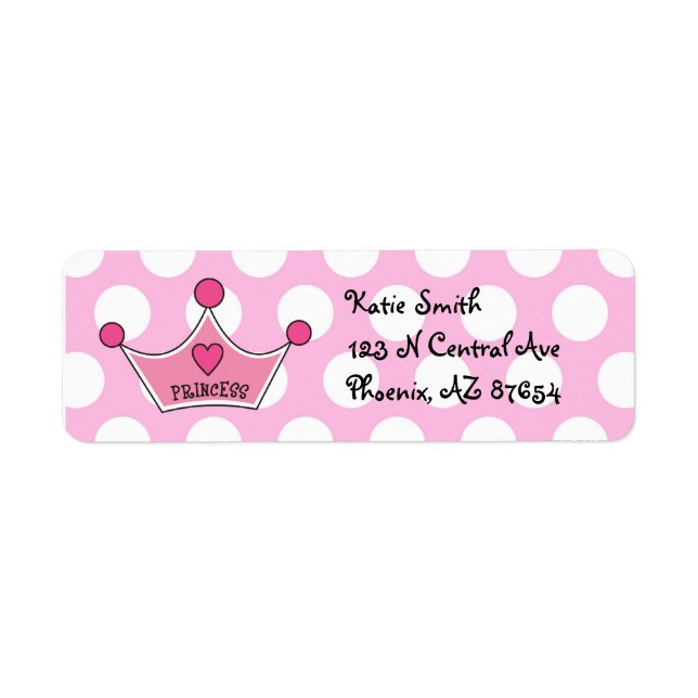 Labels für Princess-Adressen (Vorne)