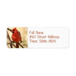 Labels für Red Kardinal Address Labels