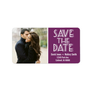 Labels für Save the Date-Adressen   Hochzeiten Adressaufkleber