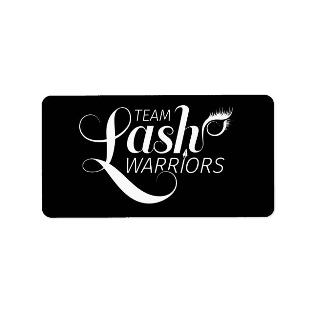 Labels für Team Lash-Krieger Adressaufkleber (Vorne)