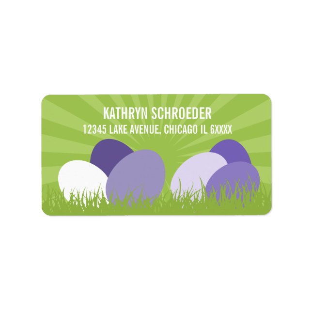 Labels für Ultra-Violet- und Green-Oaster-Adressen Adressaufkleber (Vorne)