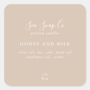 Labels für Unternehmensprodukte Quadratischer Aufkleber