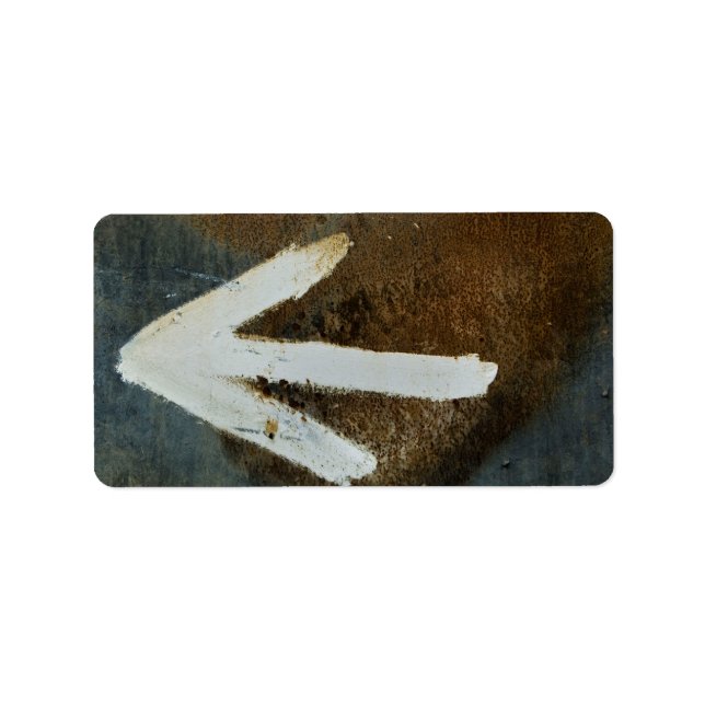 Labels für weiße Pfeil Adressaufkleber (Vorne)