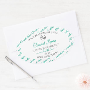 Labels für weiße und Aquamarine Word-Cloud-Produkt Ovaler Aufkleber