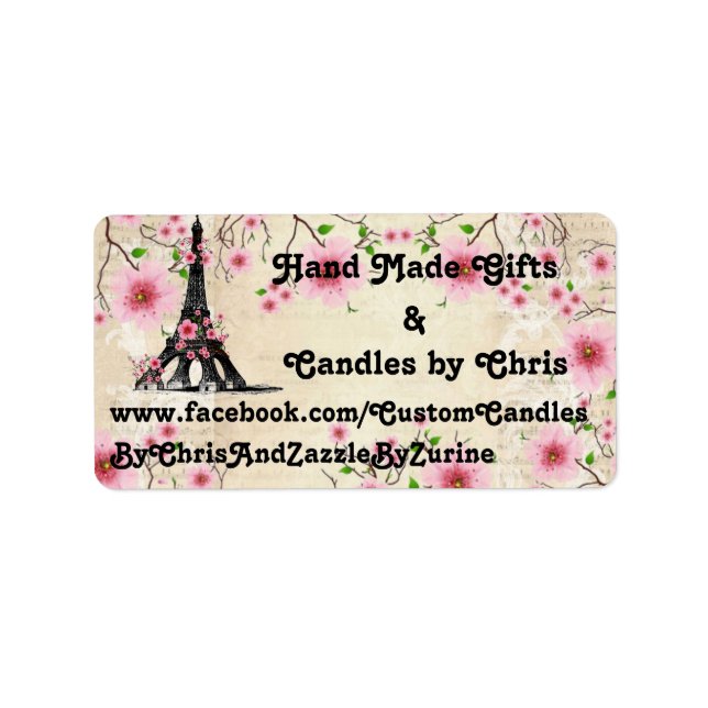 Labels, Sammlung Paris Adressaufkleber (Vorne)