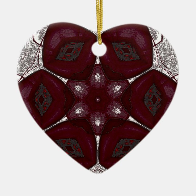 Labien Blumen Prem Mandal Keramik Ornament (Vorne)