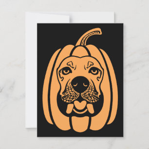 Labkin Dog Pumpkin Schwerkraft fällt halloween Sno Postkarte