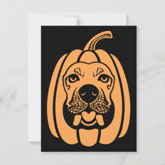 Labkin Dog Pumpkin Schwerkraft fällt halloween Sno Postkarte
