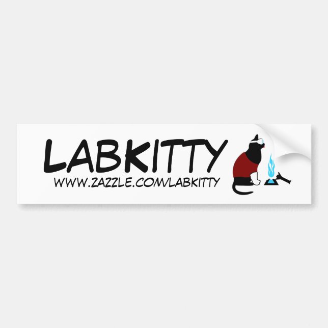 LabKitty Autoaufkleber (Vorne)