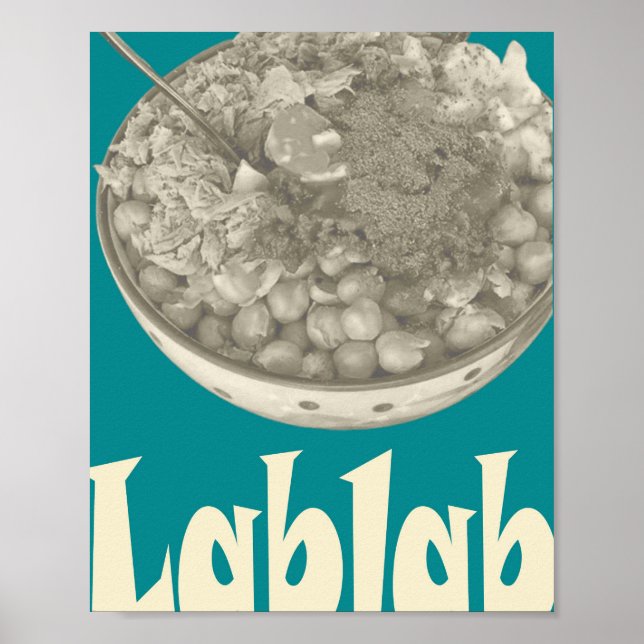 Lablabi & Berühmtes Tunesisches Essen Poster (Vorne)