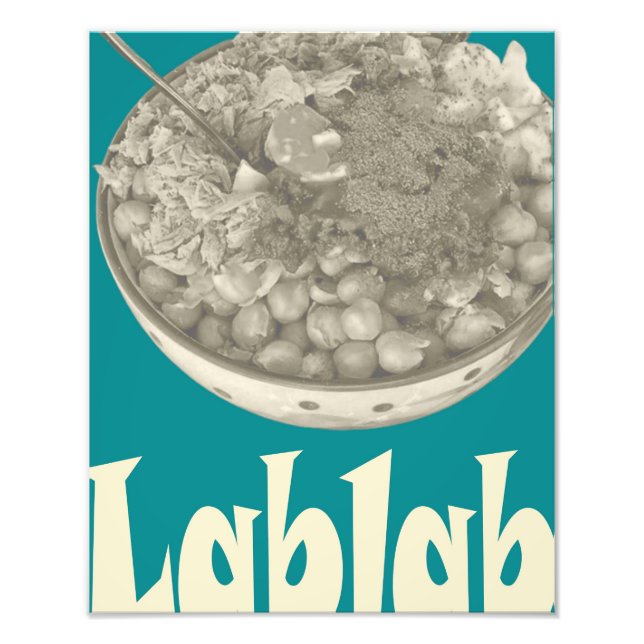Lablabi & Berühmtes Tunesisches Essen Poster (Vorne)