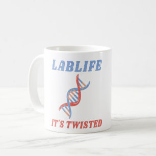 LABLIFE IST VERDREHT - VERDREHTE DNA KAFFEETASSE