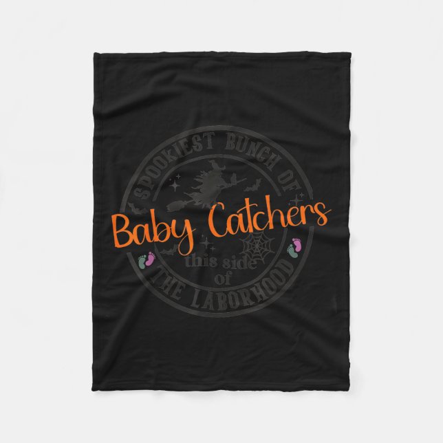 Labor And Delivery Nurse Halloween Witch Hostal Pa Fleecedecke (Vorderseite)