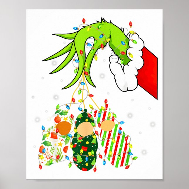 Labor And Delivery Nurse Merry Christmas Xmas Ligh Poster (Vorne)