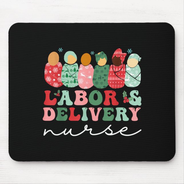 Labor And Delivery Nurse Shirt L&amp;d Nurse Chris Mousepad (Vorne)