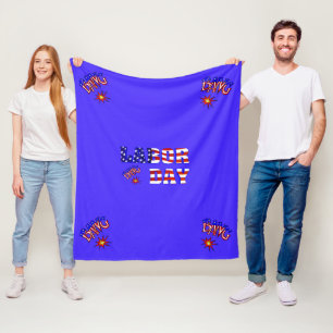 Labor Day Bang - Fleece-Decke Fleecedecke