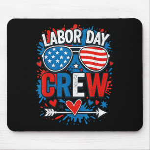 Labor Day Crew, Frohen Tag der Arbeit Patriot Sung Mousepad