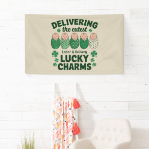Labor & Delivery Glücksbringer-Nurse Shamrock  Banner