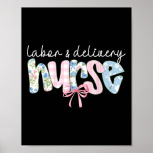 Labor und Lieferung L&d Krankenpflege Coquette Poster