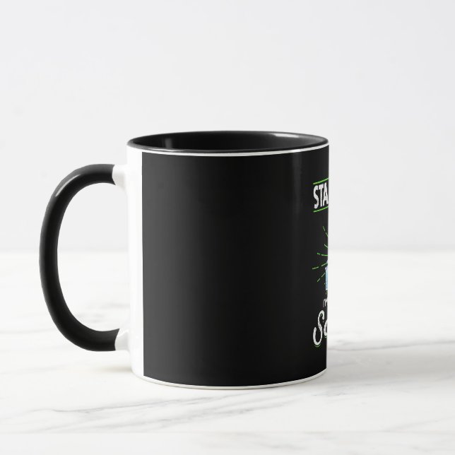 Laboratorium für Chemie, Physik, Biologie Tasse (Links)