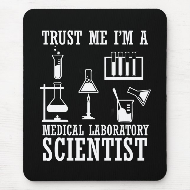 Laboratorium für lustige medizinische Labrador-Tec Mousepad (Vorne)