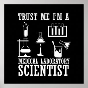 Laboratorium für lustige medizinische Labrador-Tec Poster