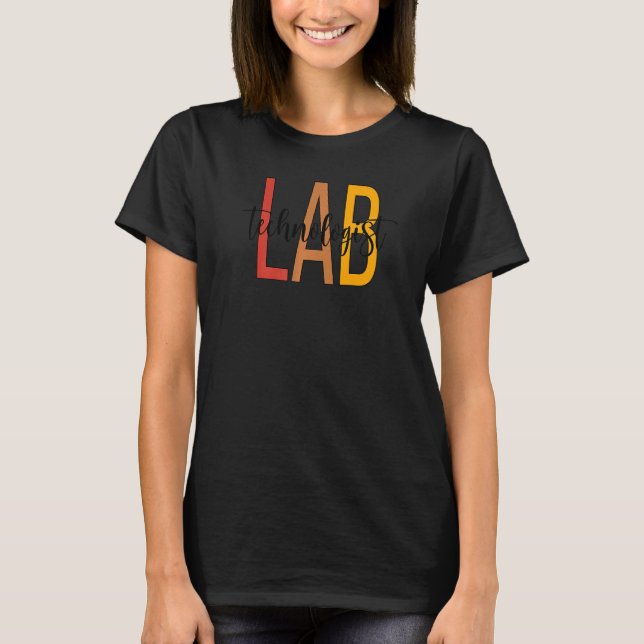 Laboratory Tech Boho Laboratory Technologist T-Shirt (Vorderseite)