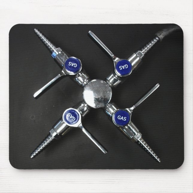 Laborgasventile auf dem Labrador Mousepad (Vorne)