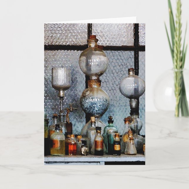 Laborglas Karte (Vorderseite)