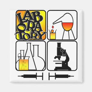 LABORLOGO 4 SQUARE - LABRADOR ICONS MAGNET