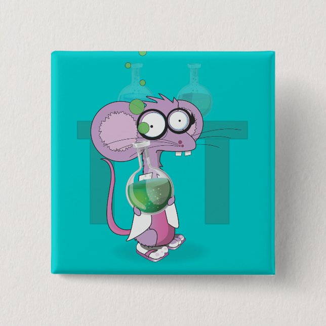 Labormaus Button (Vorderseite)
