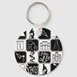 LABORSYMBOLE UND INSTRUMENTE SCHLÜSSELANHÄNGER
