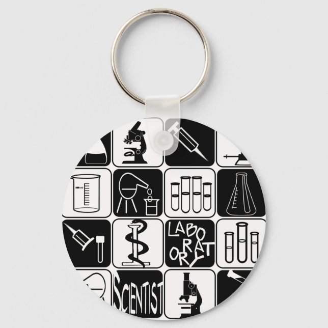 LABORSYMBOLE UND INSTRUMENTE SCHLÜSSELANHÄNGER (Vorderseite)
