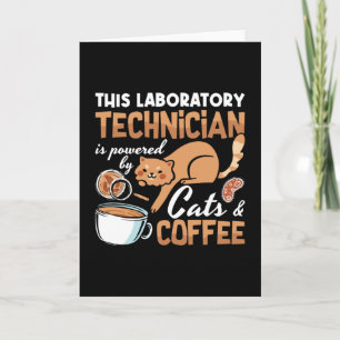 Labortechniker Cats Coffee Science Labrador Tech Karte