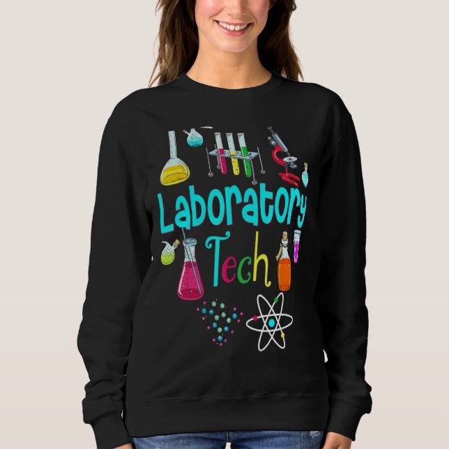 Labortechniker Labrador Tech Scientist Sweatshirt (Vorderseite)