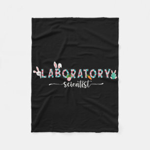 Laborwissenschaftler Osterlabor-Techniker Hase Fleecedecke