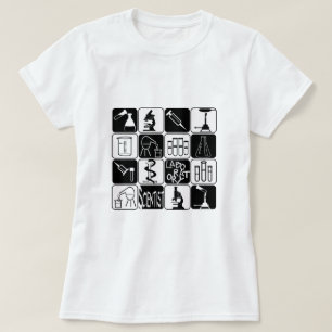 LABORwissenschaftler-SYMBOLE UND WERKZEUGE T-Shirt