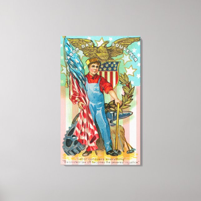 Labour Day Souvenir Leinwanddruck (Vorderseite)