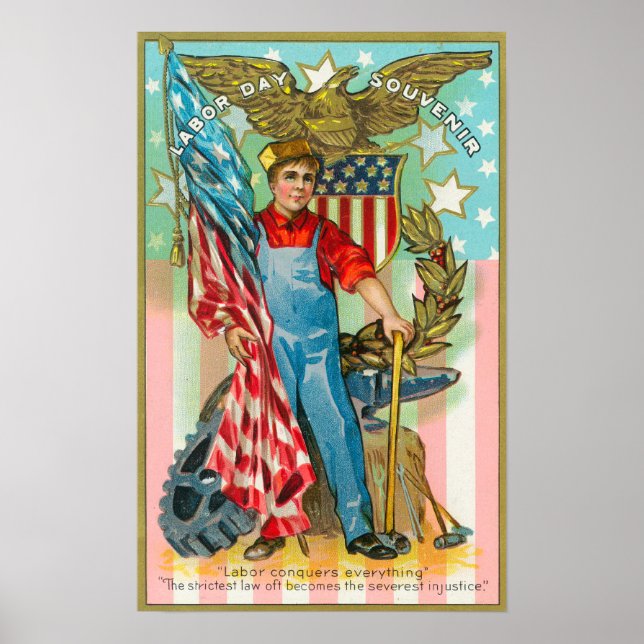 Labour Day Souvenir Poster (Vorne)