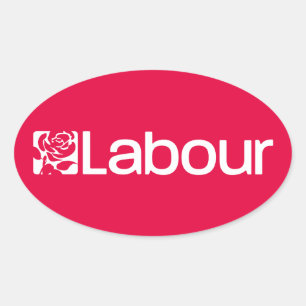 Labour Party UK Ovaler Aufkleber