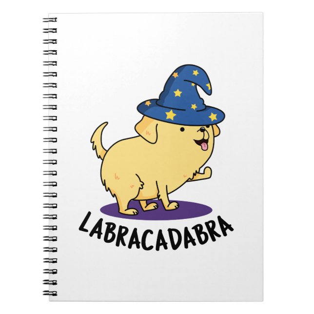 Labra-cadabra Funny Labrador Magic Dog Pub Notizblock (Vorderseite)