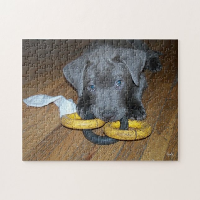 Labrabull-Welpen-Puzzle Puzzle (Horizontal)