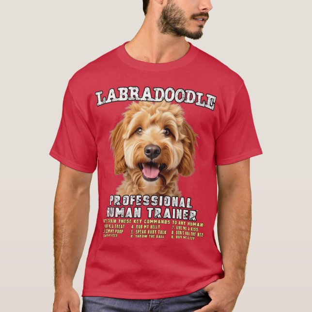 Labradle Professioneller Hurainer Labra Doodle ein T-Shirt (Vorderseite)