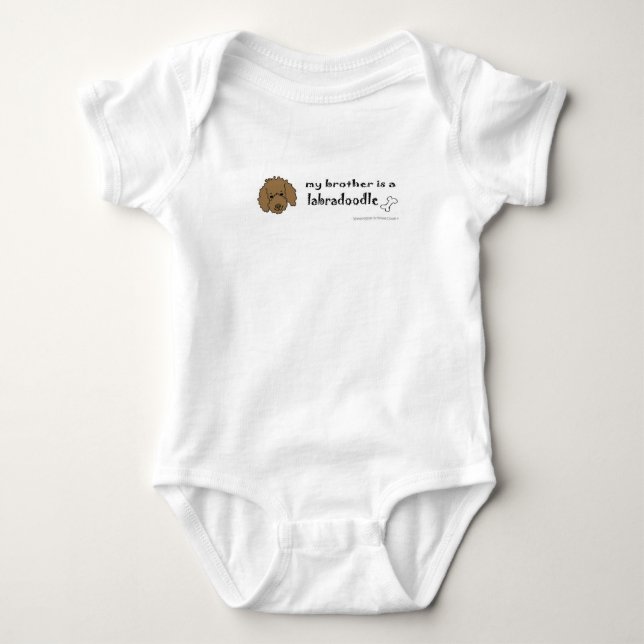 Labradoodle Baby Strampler (Vorderseite)