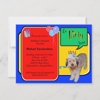 Labradoodle Birthday Barke Einladung