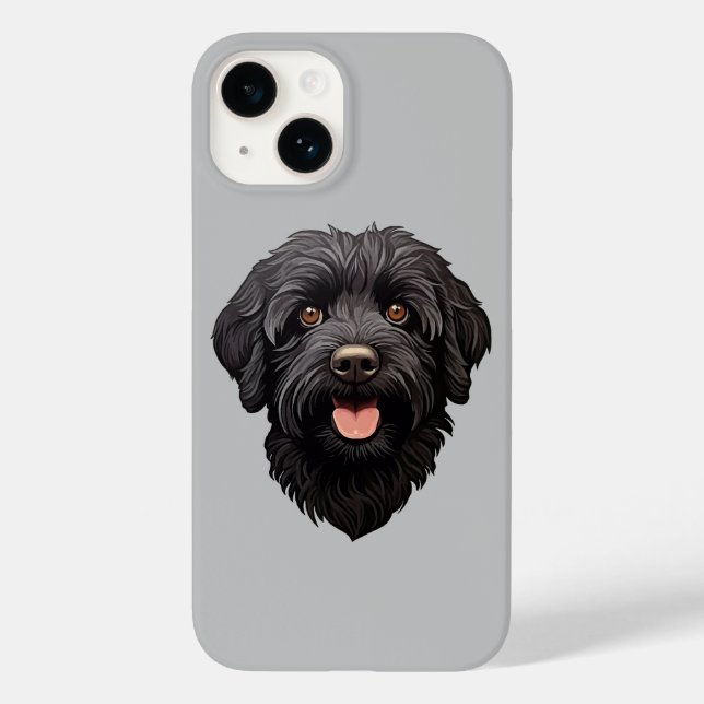 Labradoodle Black Dog Case-Mate iPhone Hülle (Rückseite)