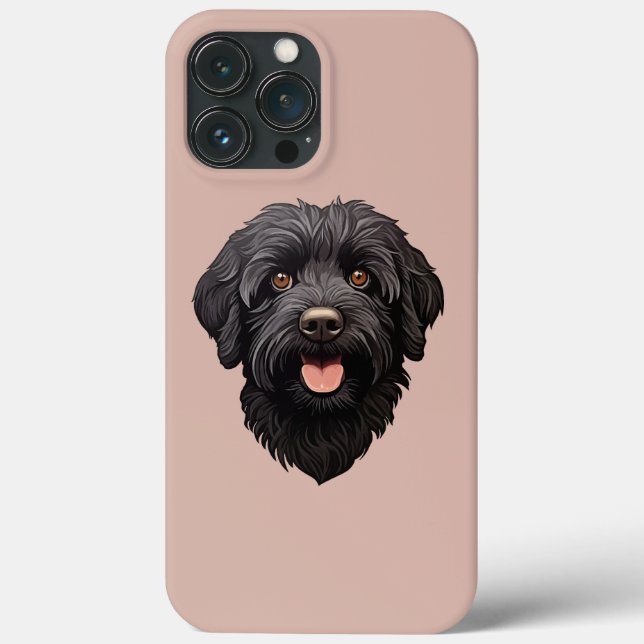 Labradoodle Black Dog Case-Mate iPhone Hülle (Rückseite)