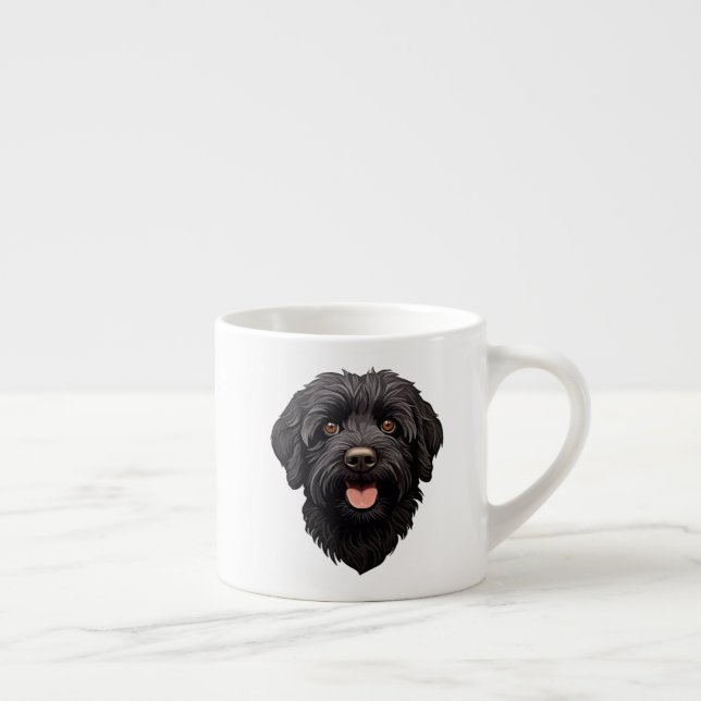 Labradoodle Black Dog Espressotasse (Rechts)