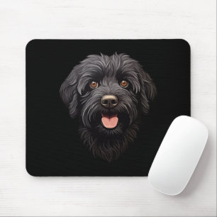 Labradoodle Black Dog Mousepad