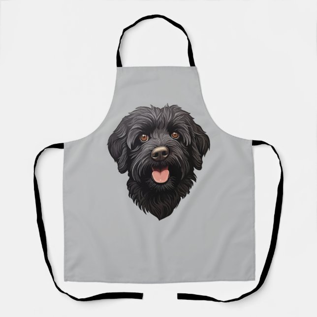 Labradoodle Black Dog Schürze (Vorderseite)